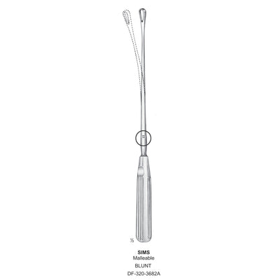 Sims Uterine Curettes , Malleable, Blunt, Fig.4, 11mm 31cm (DF-320-3682A)