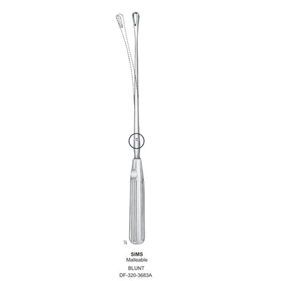 Sims Uterine Curettes , Malleable, Blunt, Fig.5, 12mm 31.5cm (DF-320-3683A)