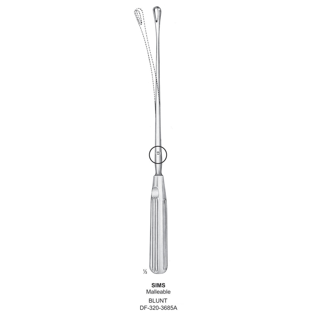 Sims Uterine Curettes , Malleable, Blunt, Fig.7, 15mm 32cm (DF-320-3685A) by Dr. Frigz