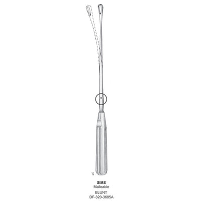 Sims Uterine Curettes , Malleable, Blunt, Fig.7, 15mm 32cm (DF-320-3685A)