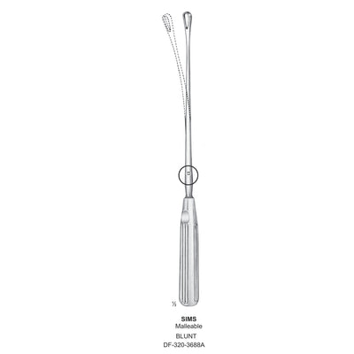 Sims Uterine Curettes , Malleable, Blunt, Fig.10, 20mm 32cm (DF-320-3688A)