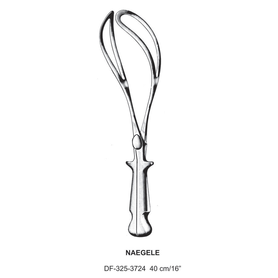 Naegele Obstetrical (Midwifery) Forceps 40cm  (DF-325-3724) by Dr. Frigz