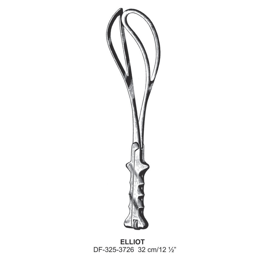 Elliot Obstetrical Forceps,32cm  (DF-325-3726) by Dr. Frigz