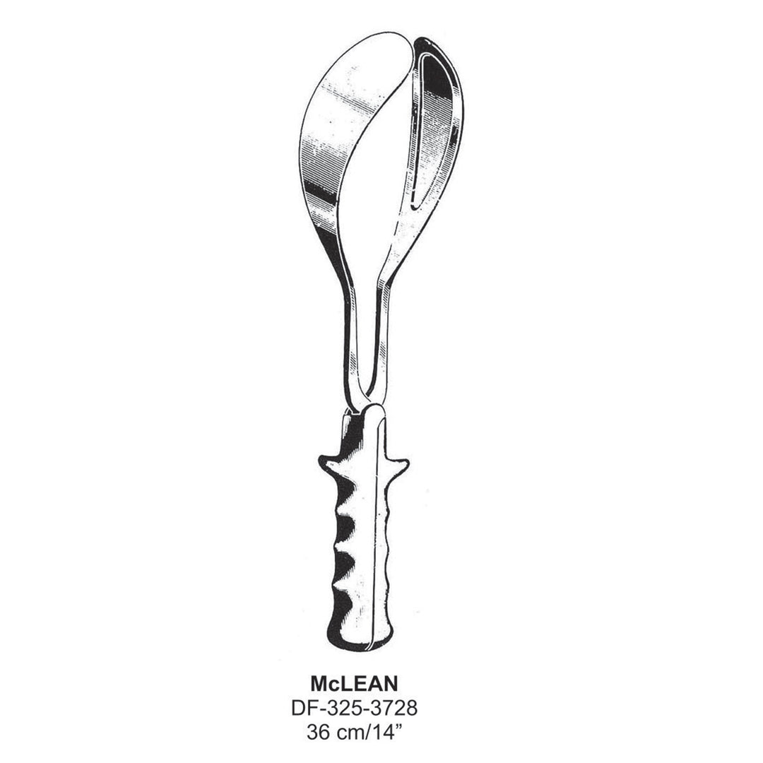 Mclean Obstetrical Forceps,36cm  (DF-325-3728) by Dr. Frigz