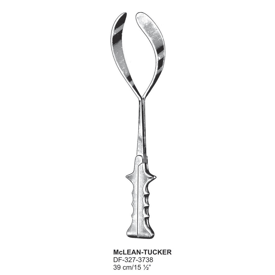 Mclean-Tucker Obstetrical Forceps,39cm  (DF-327-3738) by Dr. Frigz