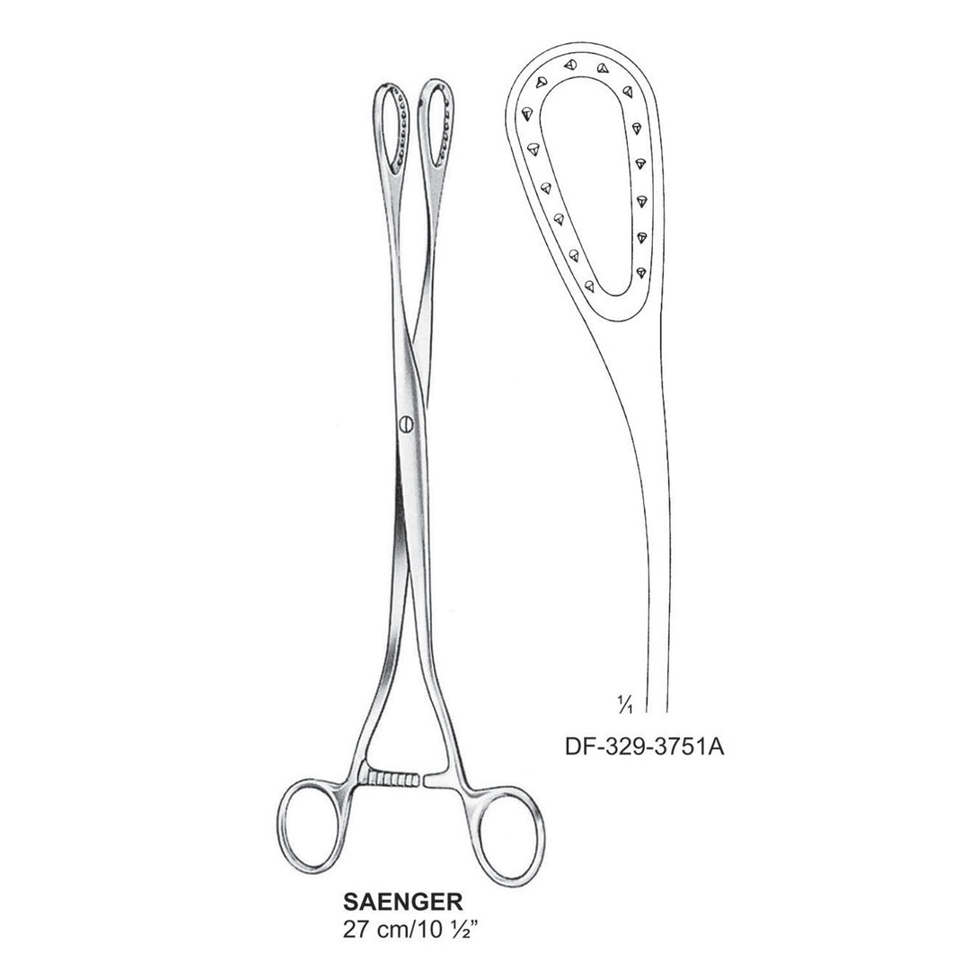 Saenger Placenta & Ovum Forceps Cvd 27Cm  (Df-329-3751A) by Raymed