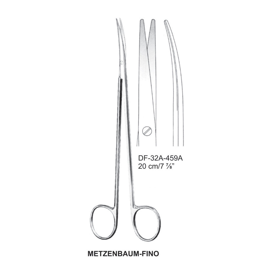 Metzenbaum-Fino Dissecting Scissors, Curved, 20cm  (DF-32A-459A) by Dr. Frigz