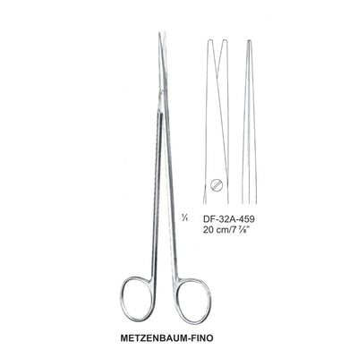 Metzenbaum-Fino Dissecting Scissors, Straight, 20cm  (DF-32A-459) by Dr. Frigz