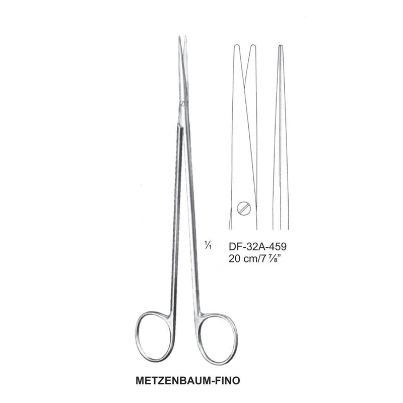 Metzenbaum-Fino Dissecting Scissors, Straight, 20cm  (DF-32A-459) by Dr. Frigz