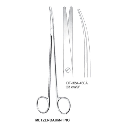 Metzenbaum-Fino Dissecting Scissors, Curved, 23cm  (DF-32A-460A) by Dr. Frigz