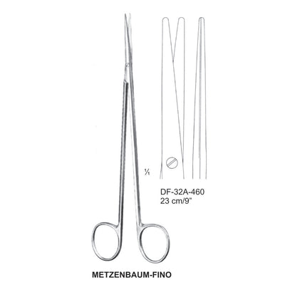 Metzenbaum-Fino Dissecting Scissors, Straight, 23cm  (DF-32A-460)