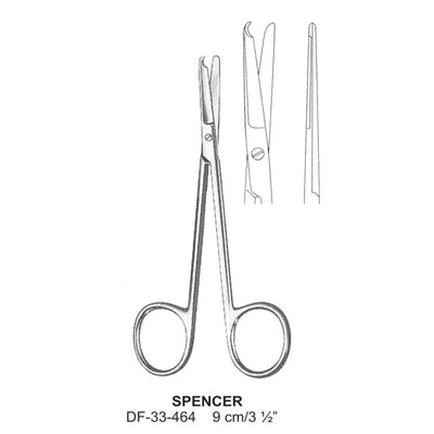 Spencer Ligature Scissors, 9cm  (DF-33-464) by Dr. Frigz