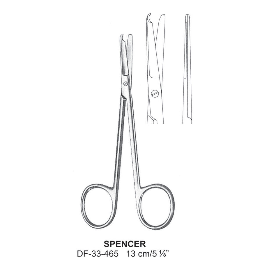 Spencer Ligature Scissors, 13cm  (DF-33-465) by Dr. Frigz