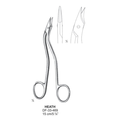 Heath Ligature Scissors, 15cm (DF-33-469) by Dr. Frigz