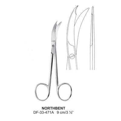 Northbent Scissors, 9cm  (DF-33-471A)
