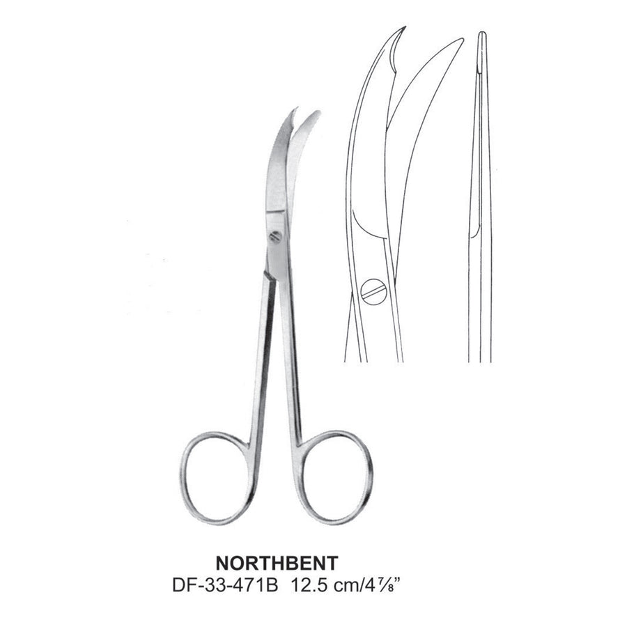Northbent Scissors, 12.5cm  (DF-33-471B) by Dr. Frigz
