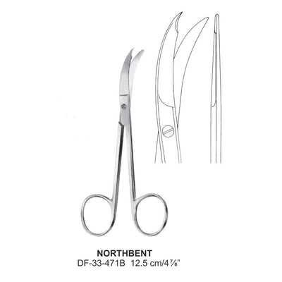 Northbent Scissors, 12.5cm  (DF-33-471B)