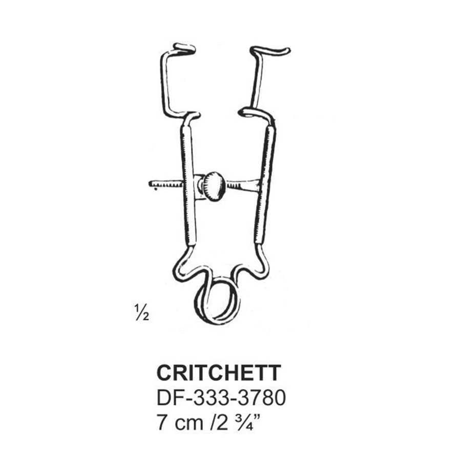 Critchett  Eye Specula,7cm  (DF-333-3780) by Dr. Frigz