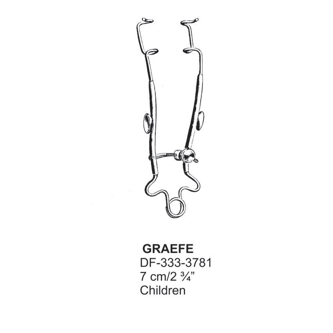 Graefe  Eye Specula,7Cm,Children  (DF-333-3781) by Dr. Frigz