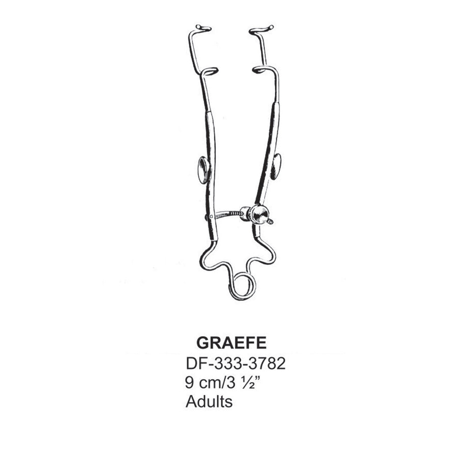Graefe  Eye Specula,9Cm,Adults  (DF-333-3782) by Dr. Frigz