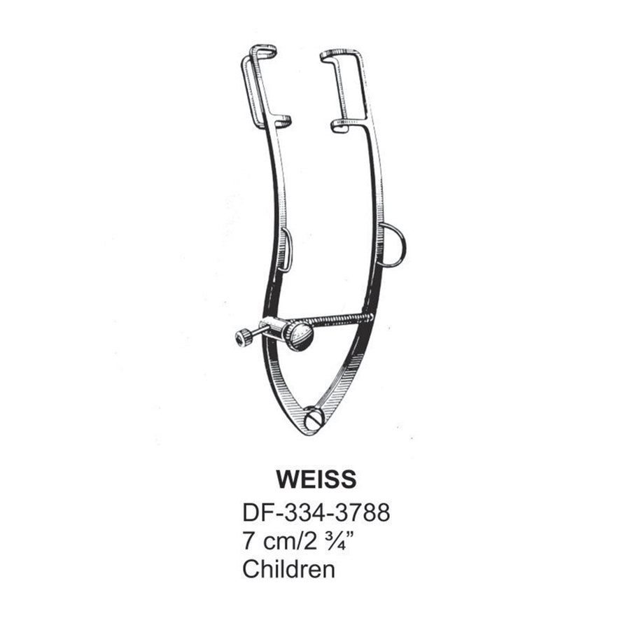 Weiss  Eye Specula,7Cm,Children  (DF-334-3788) by Dr. Frigz