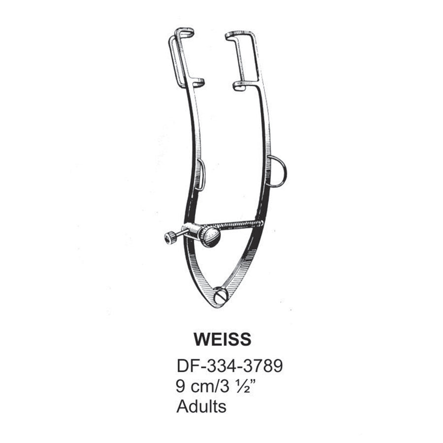 Weiss  Eye Specula,9Cm,Adults  (DF-334-3789) by Dr. Frigz