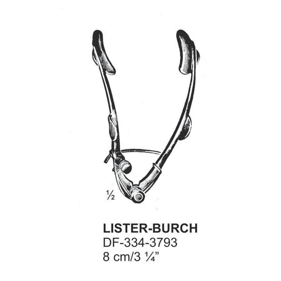 Lister-Burch Eye Specula,8cm  (DF-334-3793) by Dr. Frigz