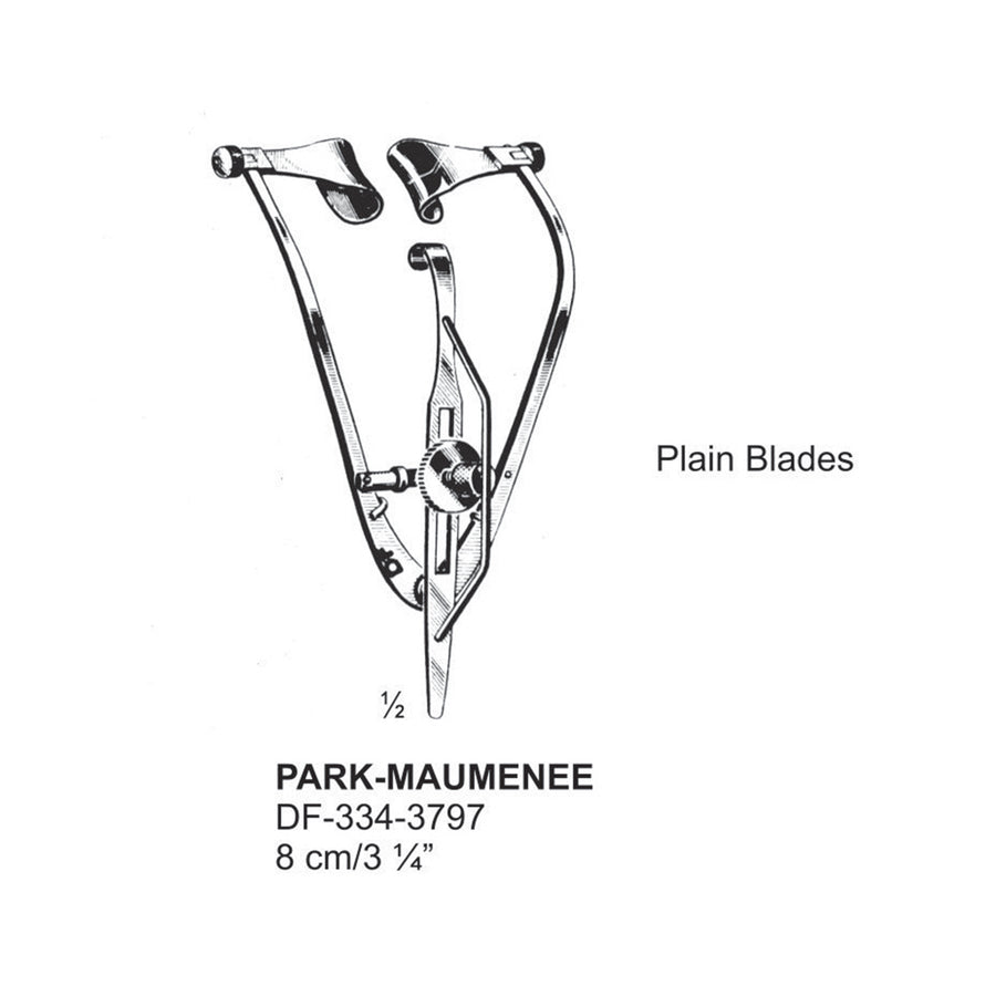 Park-Maumenee Eye Specula,8cm , Plain Baldes (DF-334-3797) by Dr. Frigz