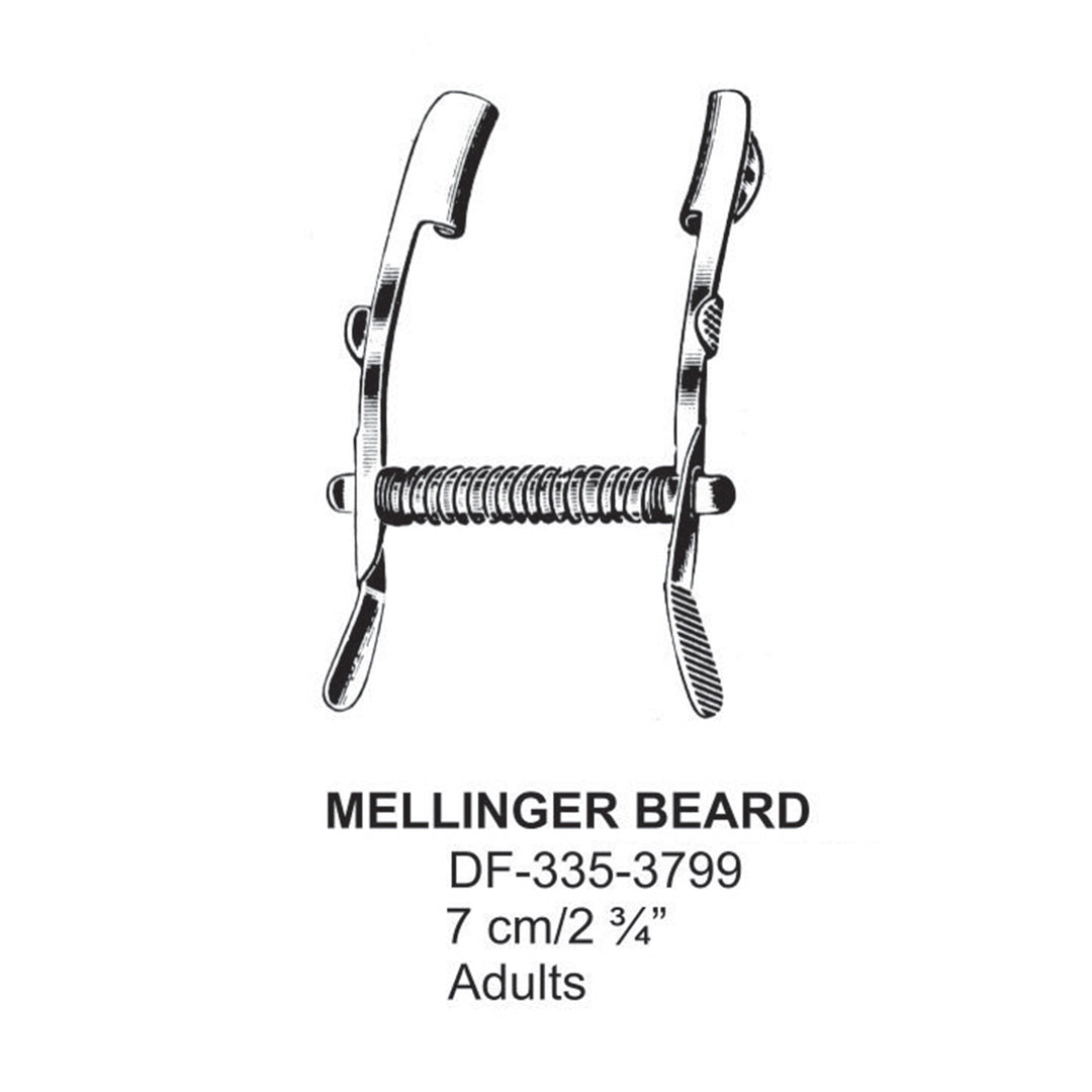 Mellinger Beard Eye Specula,7Cm,Adults  (DF-335-3799) by Dr. Frigz