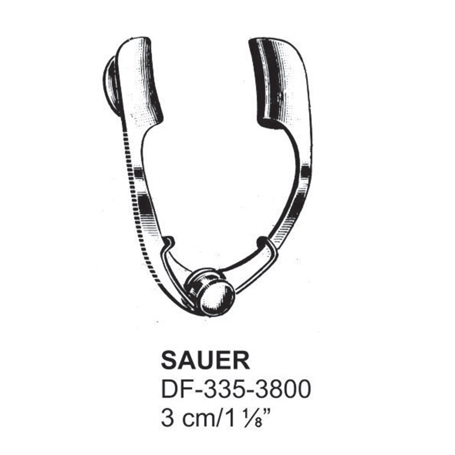 Sauer Eye Specula,3cm  (DF-335-3800) by Dr. Frigz