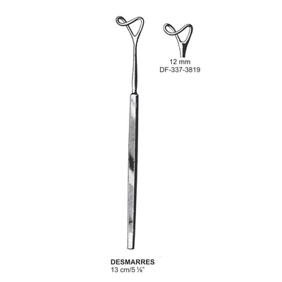 Desmarres Lid Retractors Fenestrated, 12mm , 13cm  (DF-337-3819)