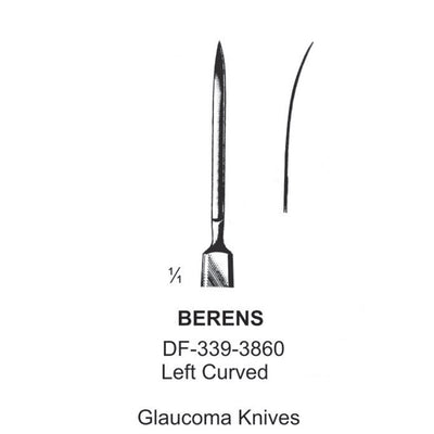 Berens Glaucoma Knives Left Curved  (DF-339-3860)