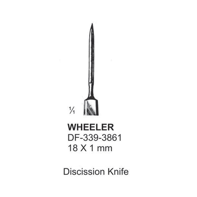 Wheeler Dissection Knife, 18 X 1mm  (DF-339-3861) by Dr. Frigz