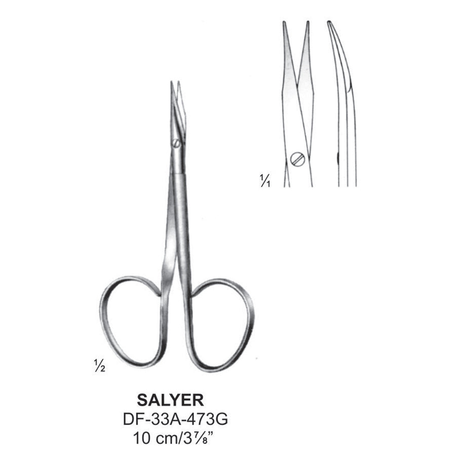 Salyer Scissors, 10cm (DF-33A-473G) by Dr. Frigz