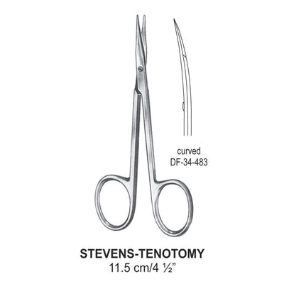 Stevens (Tenotomy) Scissors, Curved, Blunt, 11.5cm  (DF-34-483)