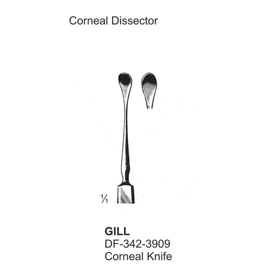 Gill, Corneal Knife,  (DF-342-3909) by Dr. Frigz