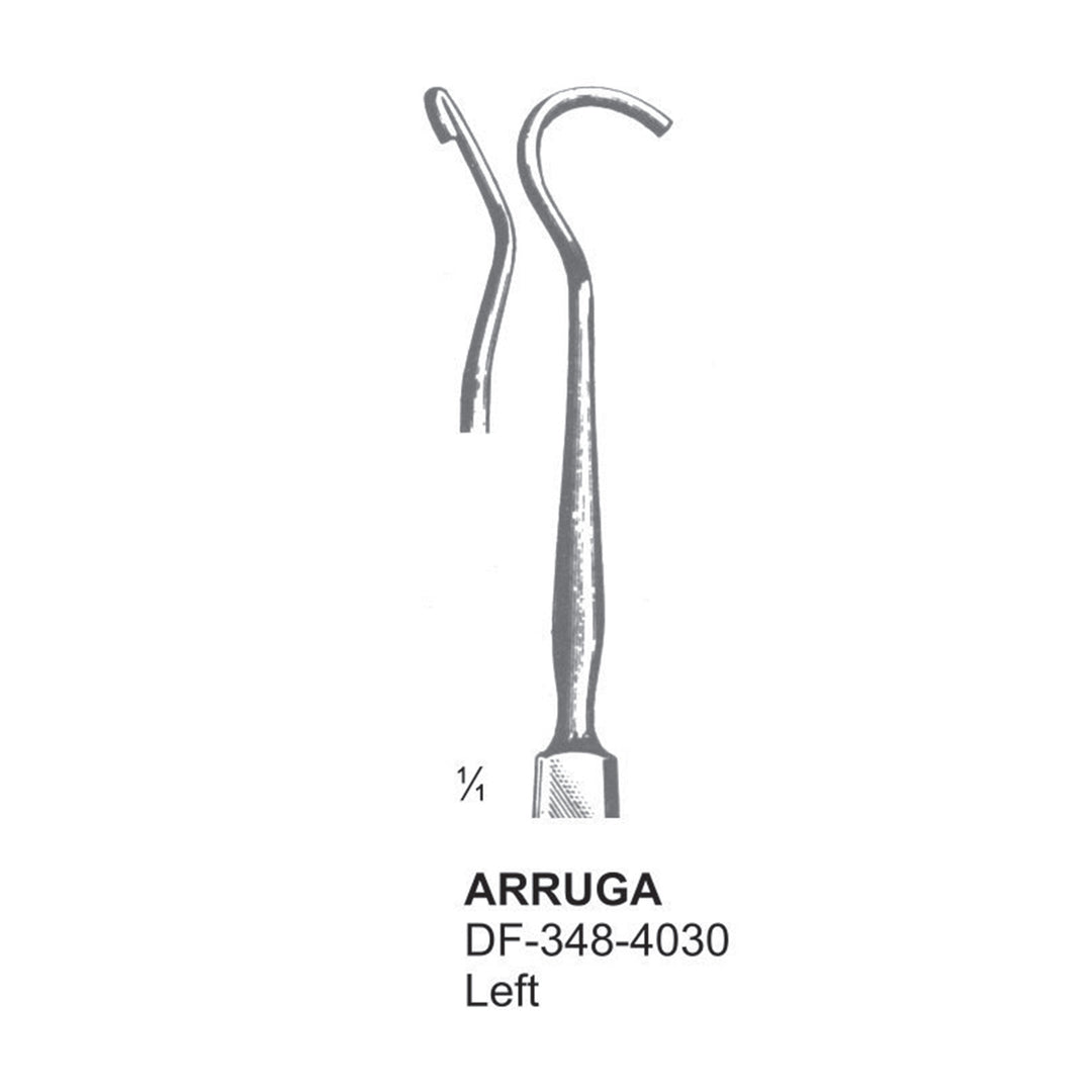 Arruga Muscle Hooks, Left (DF-348-4030) by Dr. Frigz