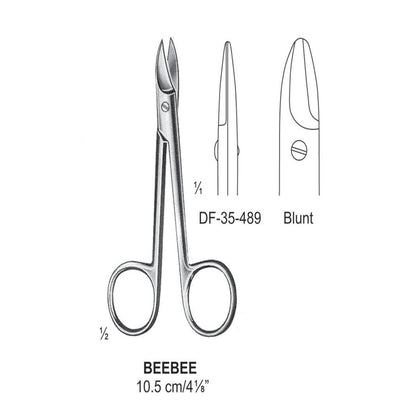 Beebee Wire Cutting Scissors, Straight, Blunt, 10.5cm  (DF-35-489)