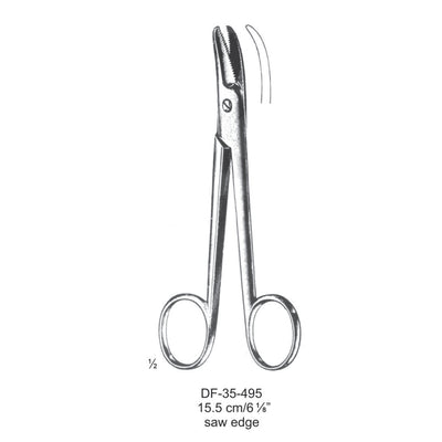 Scissors, Saw Edge, 15.5cm  (DF-35-495) by Dr. Frigz