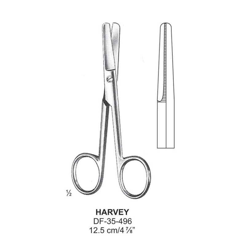 Harvery Scissors, 12.5cm (DF-35-496) by Dr. Frigz