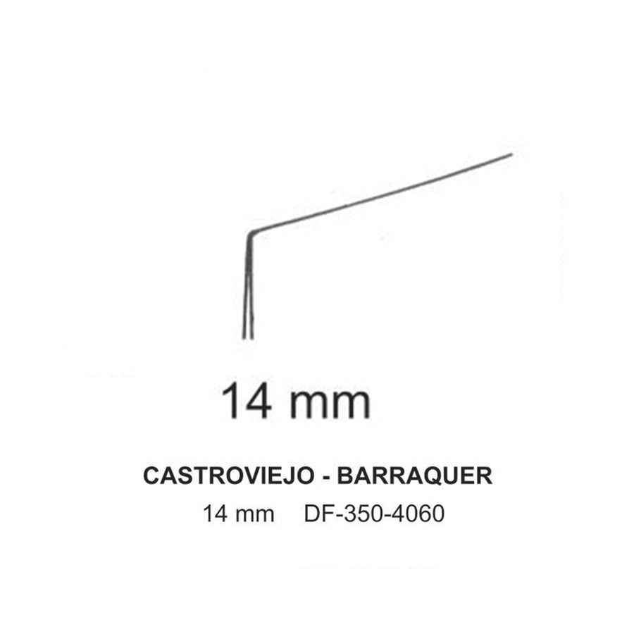 Castroviejo-Barraquer, Spatulas, 14mm , Right (DF-350-4060) by Dr. Frigz