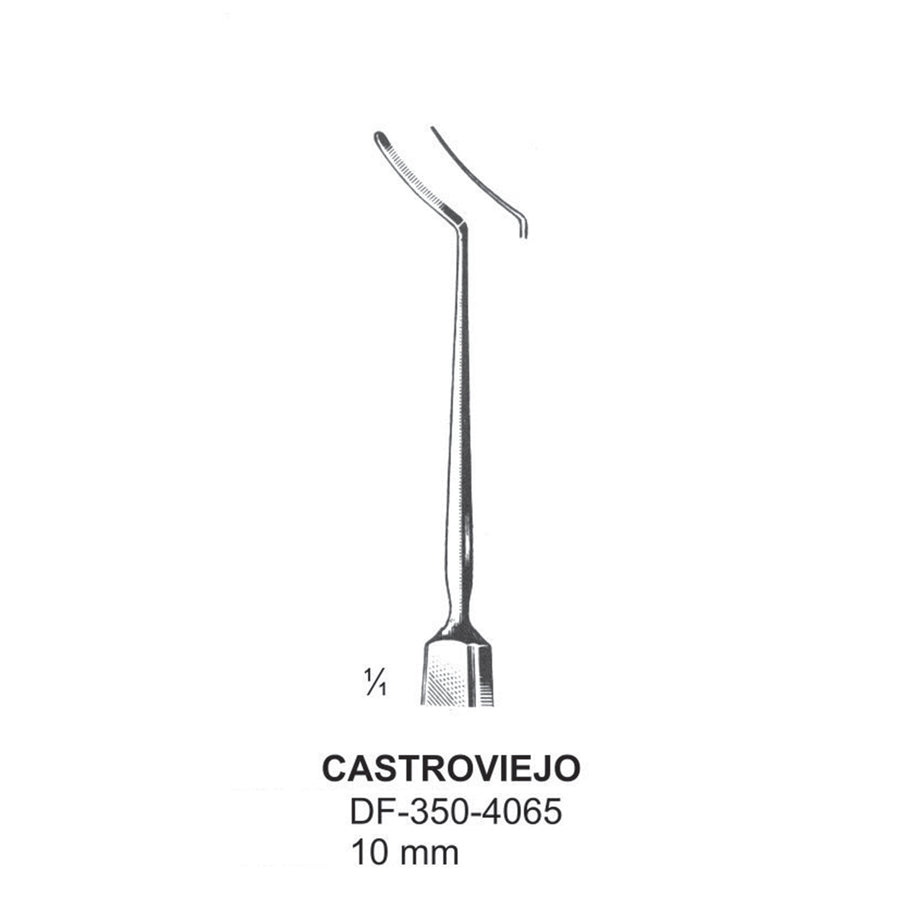 Castroviejo, Cyclodialysis Spatulas, 10 mm  (DF-350-4065) by Dr. Frigz