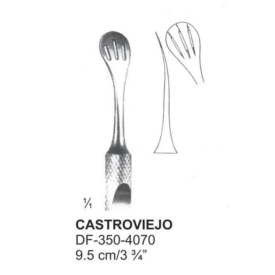 Castroviejo, Spatulas Fenestrated, 9.5 cm  (DF-350-4070) by Dr. Frigz