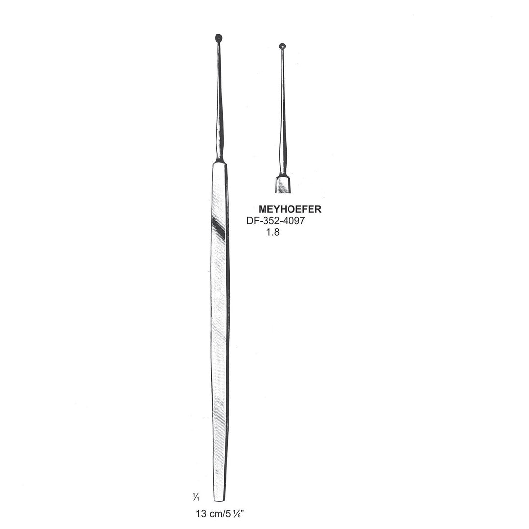 Meyhoefer Chalazion Curettes, Sharp, 1.8mm Dia  13cm (DF-352-4097) by Dr. Frigz