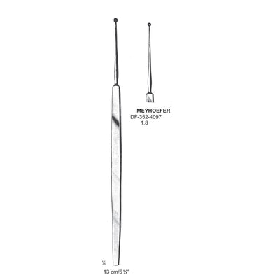 Meyhoefer Chalazion Curettes, Sharp, 1.8mm Dia  13cm (DF-352-4097)