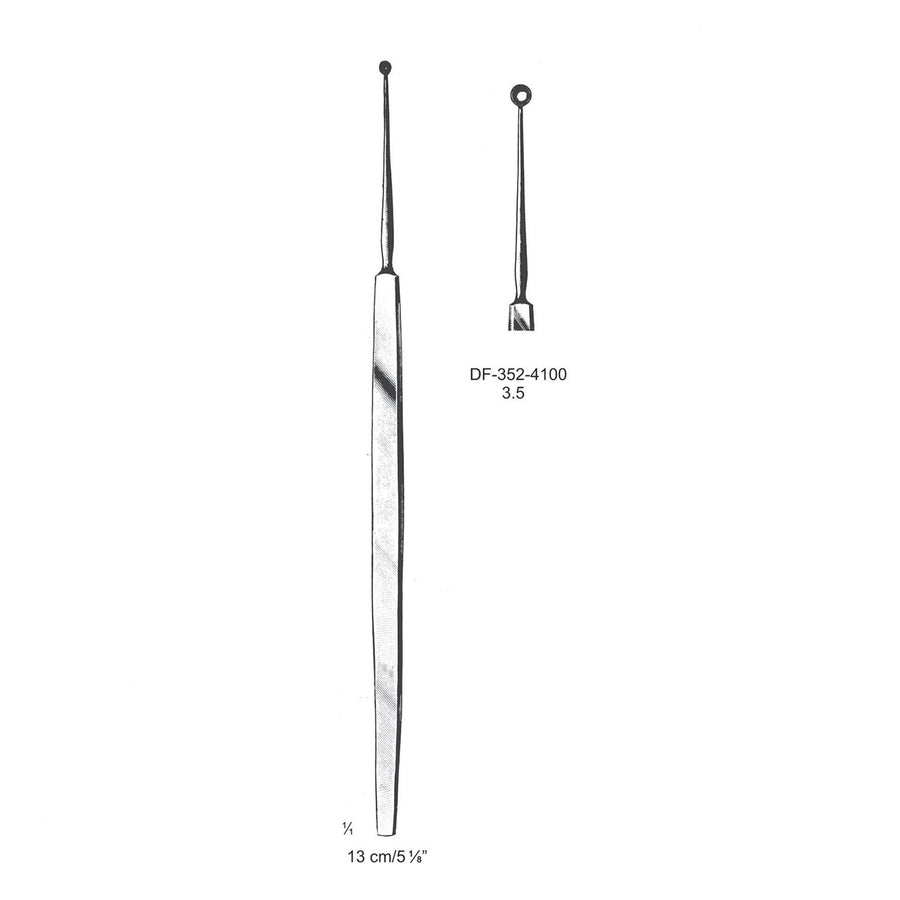 Meyhoefer Chalazion Curettes, Sharp, 3.5mm Dia  13cm (DF-352-4100) by Dr. Frigz