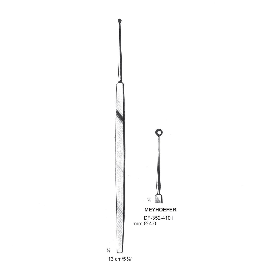 Meyhoefer Chalazion Curettes, Sharp, 4.0mm Dia  13cm (DF-352-4101) by Dr. Frigz