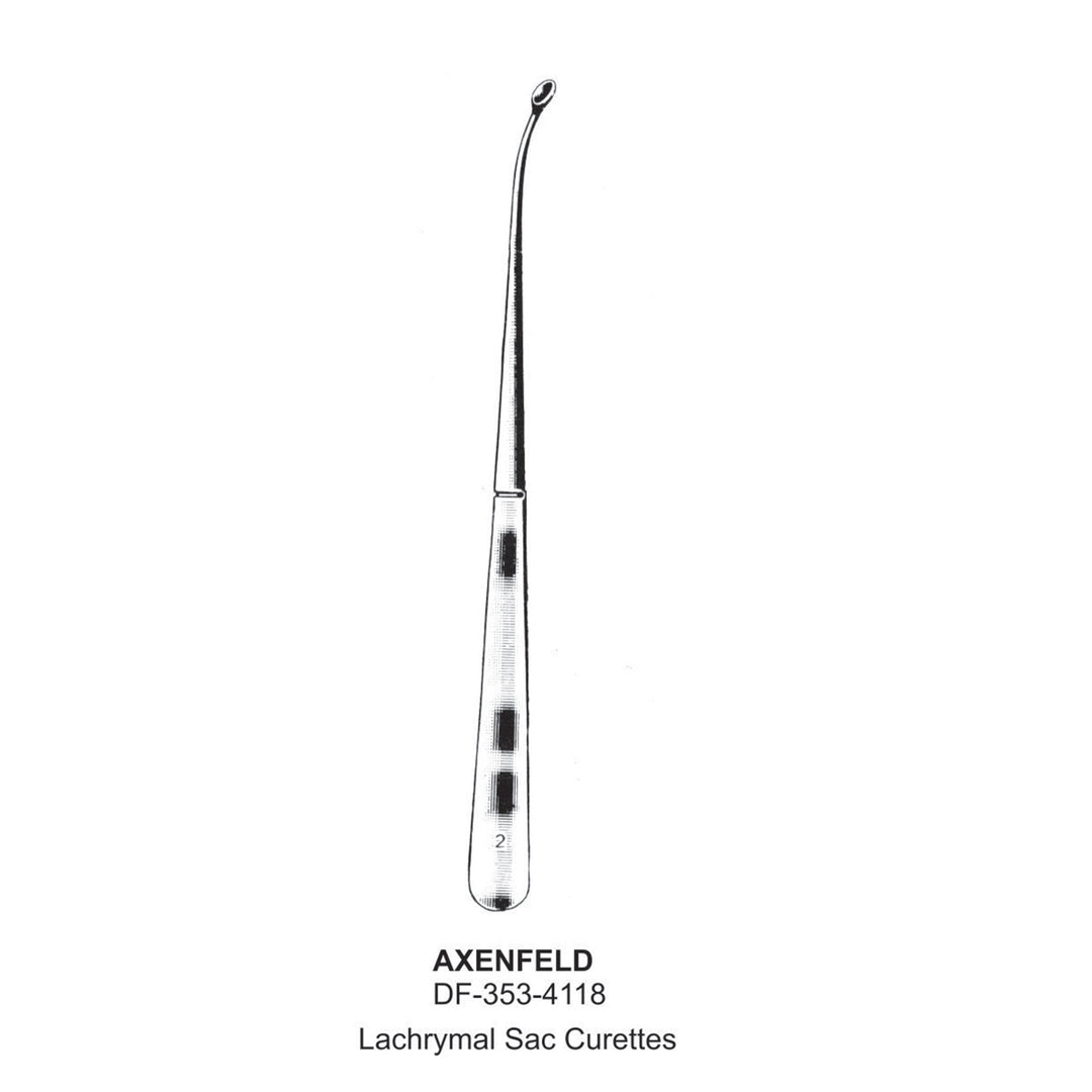 Axenfeld Lachrymal Sac Curettes Fig.2  (DF-353-4118) by Dr. Frigz