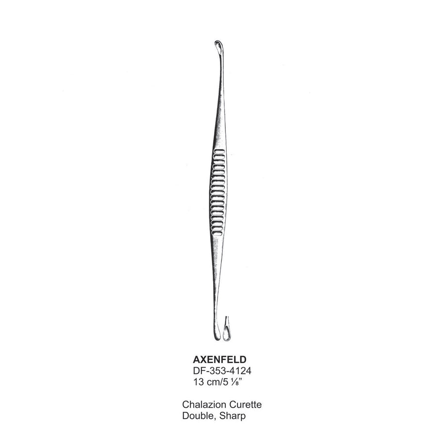 Axenfeld Chalazion Currettes Double, Sharp 13cm  (DF-353-4124) by Dr. Frigz