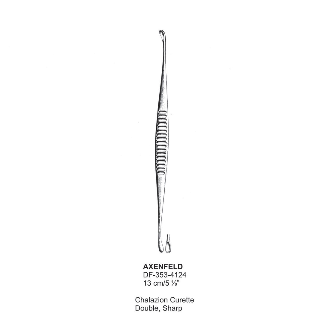 Axenfeld Chalazion Currettes Double, Sharp 13cm  (DF-353-4124) by Dr. Frigz